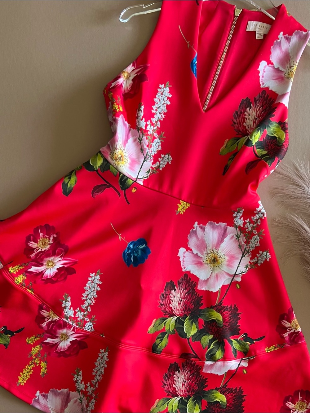 Ted Baker Kinle Berry Sundae Floral Skater Dress Ted Size 3